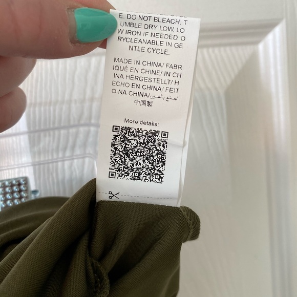 ☘️5 for $30☘️ Shein Plus Size Army Green High Waist 2X Skirt NWT - Picture 14 of 16